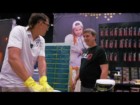 Видео: Сверширокие швы на плитке Эпоксидная затирка Диамант