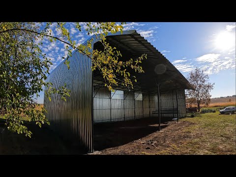 Видео: Будівництво. Навіс для техніки 21/10. Секрет монтажу козирка, та тонкощі кріплення профлиста.