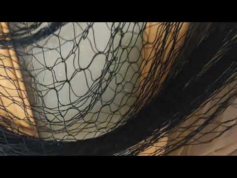 Видео: Кастинговая сеть.  Американка.  D= 7 м, ячейка  - 30 мм, капроновая нить - 0,8 мм, высота - 4,7 м