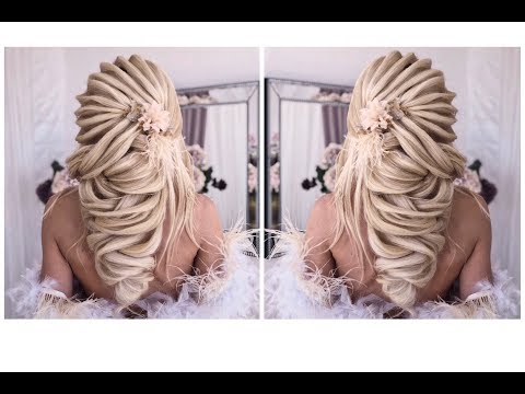 Видео: Текстурная коса БЕЗ НАКРУТКИ. Wedding Hairstyle | Анна Комарова