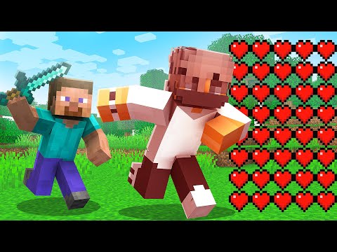 Видео: Майнкрафт, но КОГДА Меня БЬЮТ я Получаю 1 ХП...