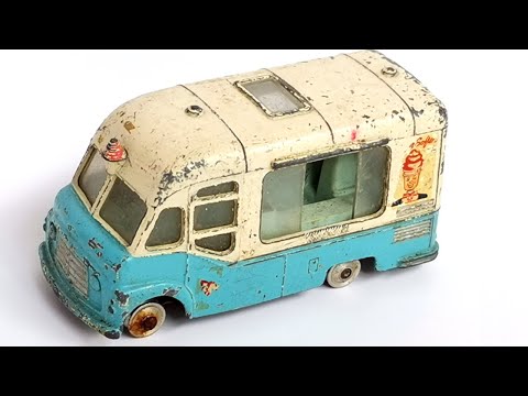 Видео: Реставрация корги Фургон-мороженое Смита № 428. Модель игрушки литая.