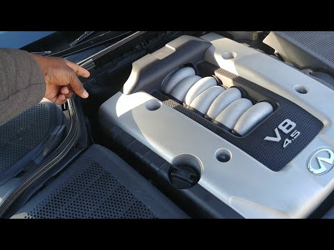 Видео: Проверьте уровень трансмиссионной жидкости. Infiniti M45, Q45, FX45, FX35, M35. Щуп, часть 1.