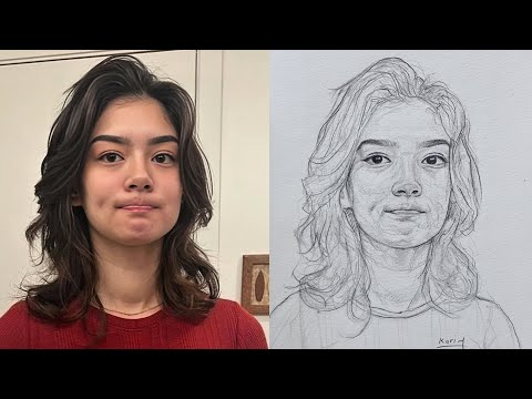 Видео: Учимся рисовать лицо девушки с ямочками на лице и разной мимикой 👨‍🎨