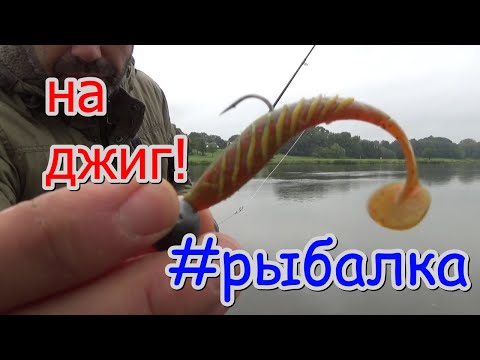 Видео: рыбалка на спиннинг! джиг с берега. Половим судака пока сомики спят.