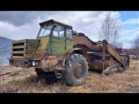 Видео: Скрепер МоАЗ-546 сохранившийся со времен СССР