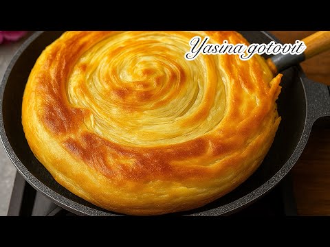 Видео: Такую вкуснятину готовлю через день! Улетает за секунды!  Мука+Вода. Слоеные лепешки каттама: 