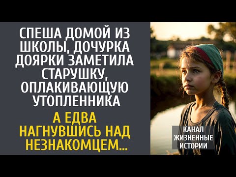 Видео: Спеша домой из школы, дочурка доярки заметила старушку, оплакивающую кого-то… А тронув незнакомца…