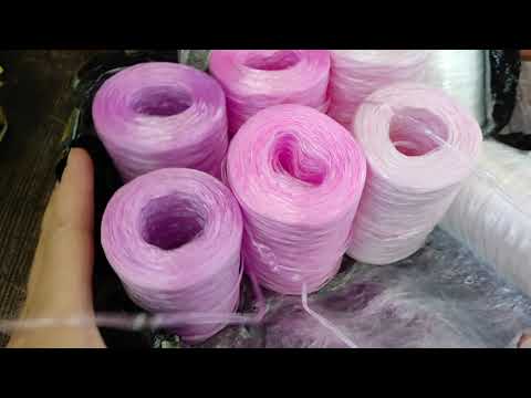 Видео: Связала авоську из полипропиленовой пряжи. Обзор полипропиленовой пряжи