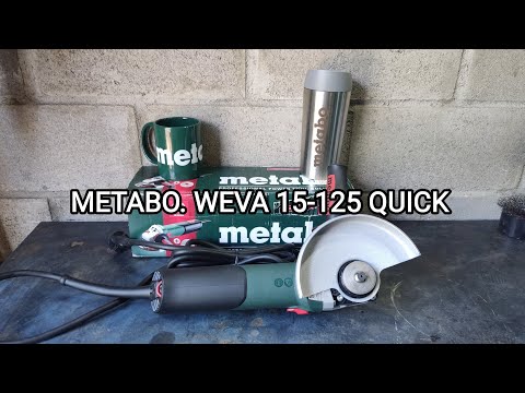 Видео: Болгарка Metabo WEVA 15-125 Quick. с регулировкой оборотов.