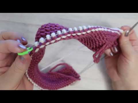 Видео: Следки спицами из остатков пряжи. Красивые и удобные. Вязать просто и легко. МК для начинающих.