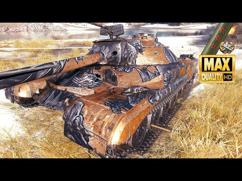 Видео: Т-22 средний: 3. игра с метками от профессионального игрока - World of Tanks