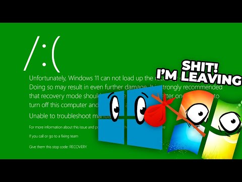 Видео: Экран отключения Windows 11, но Windows 10 и Windows 7 хотят видеть его