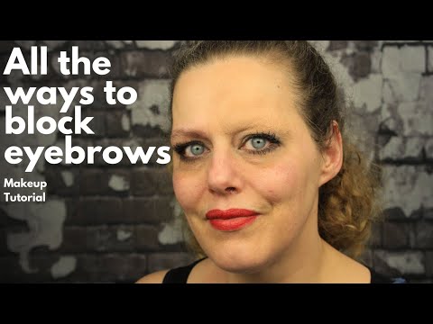 Видео: Все способы замаскировать брови | Замаскировать брови воском | Замаскировать брови клеем | Schmin...