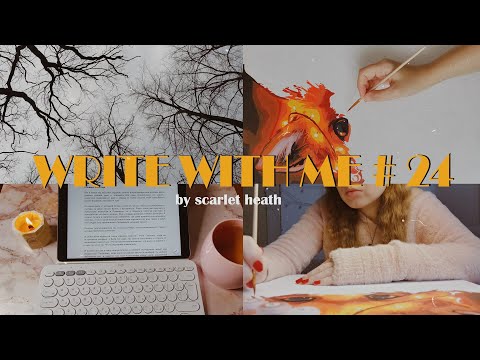 Видео: Write with me #24 ☔️тихие пасмурные дни дома: пишу, читаю, рисую и монтирую