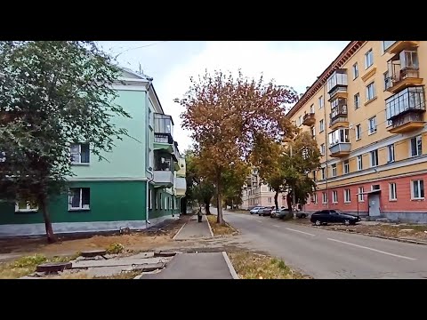 Видео: Магнитогорск, квартальный сектор левобережья, Чкаловский, Соцгород, Гортеатр (03.10.2021)