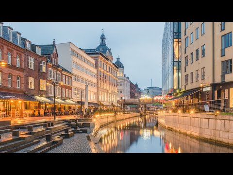 Видео: Virtual Walk in Aarhus, Denmark 4K/ Виртуальная прогулка по Орхусу Дания 4K 