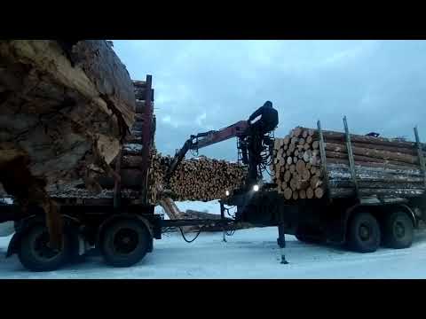 Видео: Первые рейсы после ремонта.Вольво.лесовоз