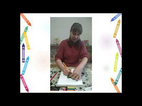 Видео: Фрагмент заняття з малювання  "Цукерка льодяник" молодша група