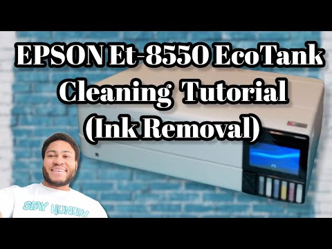 Видео: Техническое обслуживание Epson ET-8550!!! Простой способ удаления чернил из печатающей головки и ...