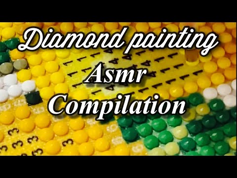 Видео: Асмр Алмазная вышивка сборник