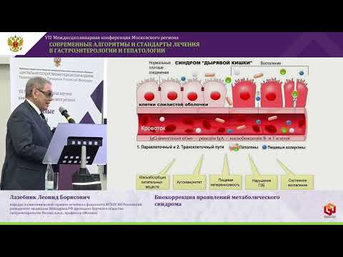 Видео: Лазебник Леонид Борисович Биокоррекция проявлений метаболического синдрома