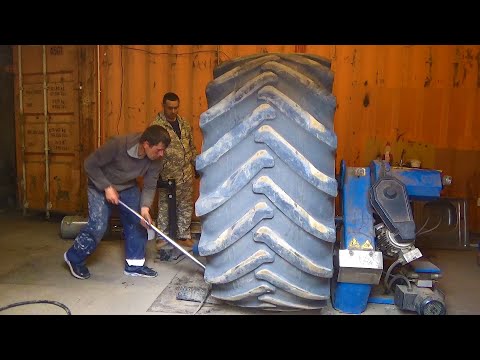 Видео: МОНТАЖ ОГРОМНОГО КОЛЕСА!!! ТРУДНО, НО ВЫПОЛНИМО!!!