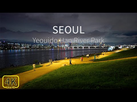 Видео: [4K] Yeouido Han River Walk, Сеул