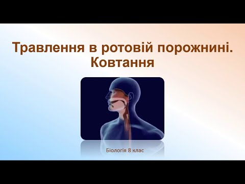 Видео: Біологія людини. Травлення в ротовій порожнині. Ковтання