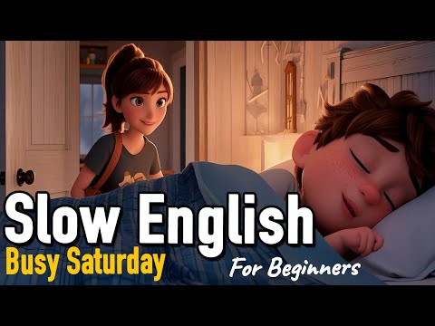 Видео: Насыщенная суббота в нашей семье | Медленная практика аудирования и говорения для начинающих | Еж...