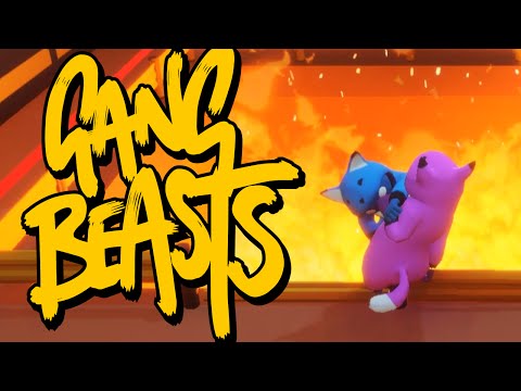 Видео: Gang Beasts - СГОРЕТЬ ОТ СМЕХА! (Брейн и Даша)