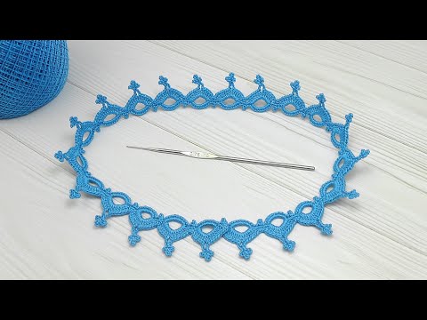 Видео: ЛЕНТОЧНОЕ КРУЖЕВО вязание крючком КАЙМА для ирландского вязания Easy to Crochet Lace Ribbon