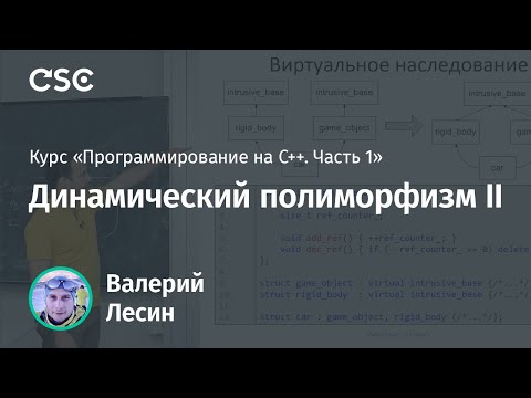 Видео: Лекция 9. Динамический полиморфизм II (Программирование на C++, часть 1)