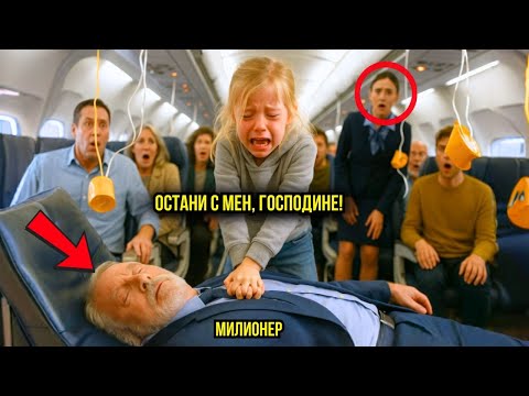 Видео: БЕДНО МОМИЧЕ НА 12 ГОДИНИ СПАСИ МИЛИОНЕРА В САМОЛЕТА... ТОВА, КОЕТО ШЕПНА, Я РАЗПЛАКА!