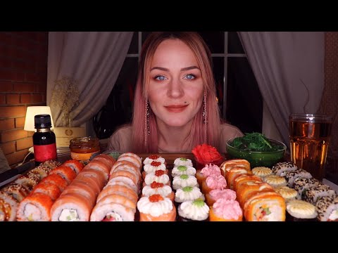 Видео: MUKBANG | РОЛЛЫ/СУШИ | SUSHI/ROLLS | не ASMR