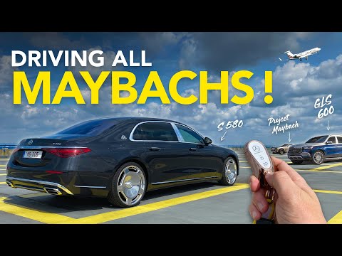 Видео: Вождение ВСЕХ моделей Mercedes Maybach + шоу-кар Project MAYBACH!