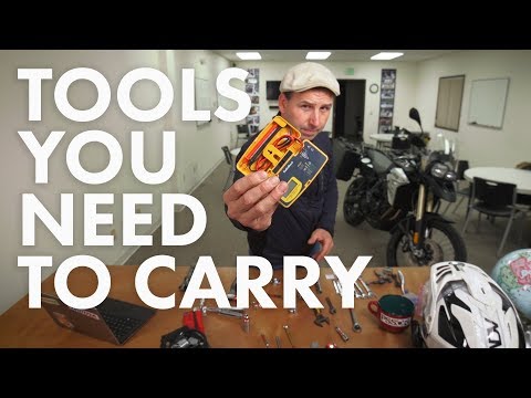 Видео: Набор инструментов Bret's Adventure Motorcycle — Основы — Не застрянь — MOTO EDC