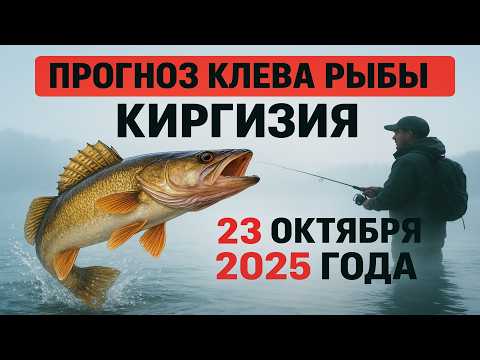 Видео: ПРОГНОЗ КЛЁВА в КИРГИЗИИ на 23 октября 2025 года: Бросай все и на рыбалку!