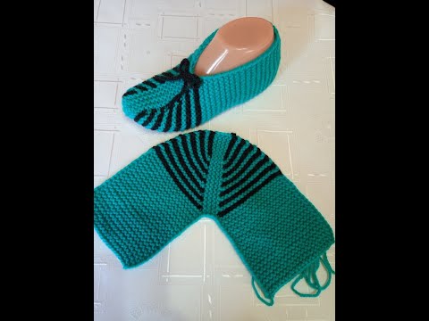 Видео: Плетени Терлици - Модел 15 (Knitted Slippers) (Тапочки спицами) (Patik) (Pantufas passo a passo)