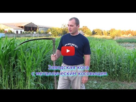 Видео: Коса с металлическим косовищем