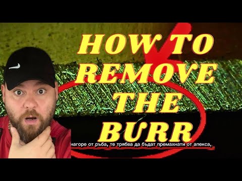 Видео: Ваш нож тупится так быстро! Правильное обнаружение и удаление заусенцев!