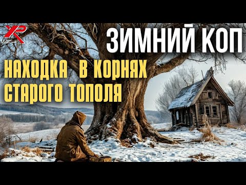 Видео: По старым местам. Находка под ДРЕВНИМ тополем ПОРАЗИЛА! Зимний коп с металлоискателем XP DEUS