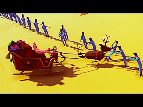 Видео: ДЕД МОРОЗ ПРИВЕЗ СМЕРТЬ!  - TOTAL ACCURATE BATTLE SIMULATOR - TABS