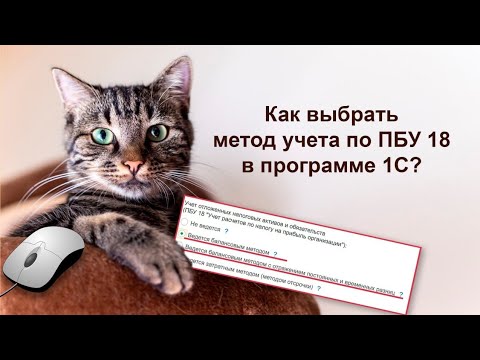 Видео: Как выбрать метод учета отложенных налогов по ПБУ 18 в программе 1С?