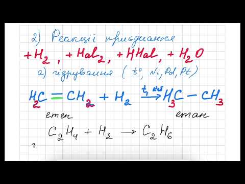 Видео: Хімічні властивості алкенів