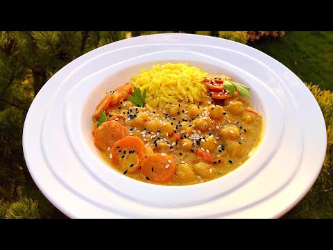 Видео: Вкуснейшее Карри из нута с кокосовым молоком!