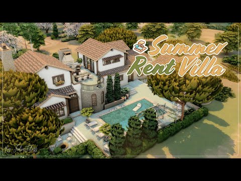 Видео: Летняя съемная вилла🌅│Строительство│Summer Rent Villa│SpeedBuild│NO CC [The Sims 4] #sims4 #sims