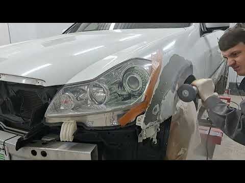 Видео: Ниссан Фуга. Контурный герметик. Небольшой ремонт