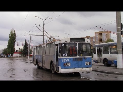 Видео: Троллейбусный маршрут № 21 г Тольятти