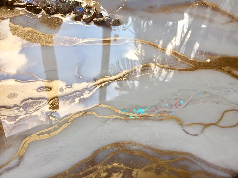 Видео: Демонстрация покраски эпоксидной смолой GOLDEN ILLUMINATIONS